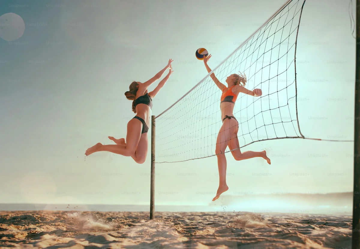 Beach volleyball — Illustrative sports photography; not photographs of Astritis events.